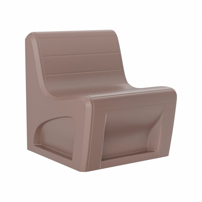 Sync Chair with Door: Brown Seat Color, Polyethylene Seat Material, Freestanding, 1 Seats