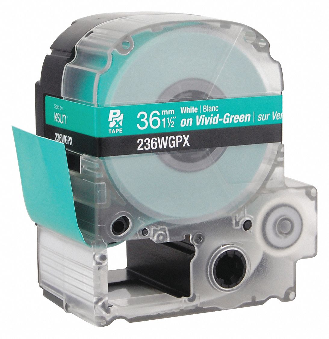 ETIQ ADHESIVE 36MM X 9,1M BLNC/VRT