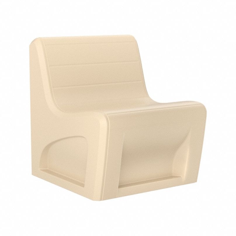 Sync Chair with Door: Sand Seat Color, Polyethylene Seat Material, Freestanding, 1 Seats