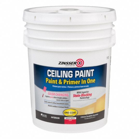 ZINSSER, Ceiling Paint, Interior, Interior Paint 831NE0271159 Grainger