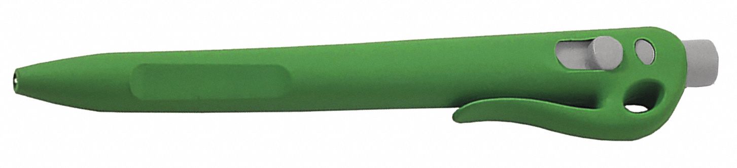 Detectable Pen Bk Gel Gr/Wh W/Clip PK50