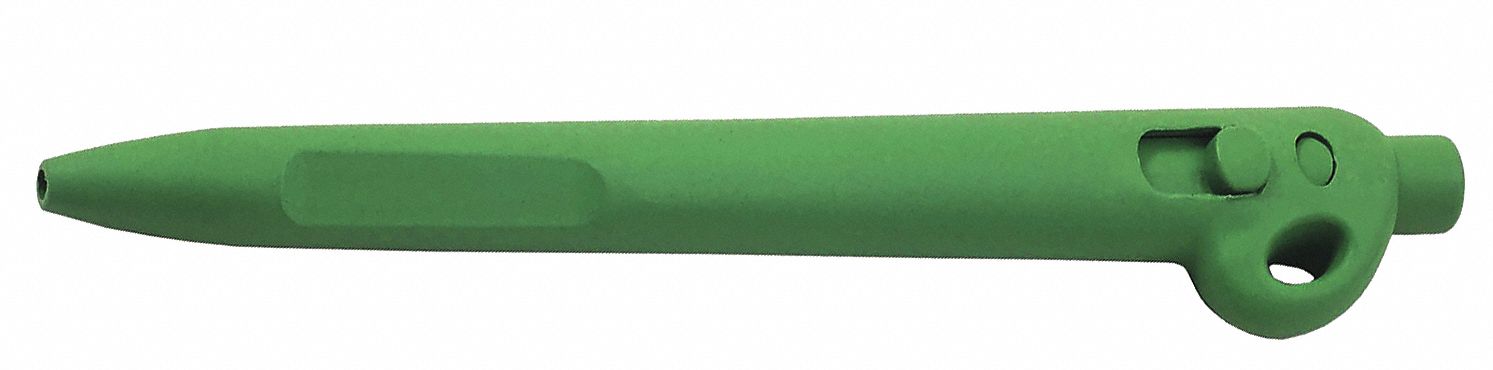 Detectable Pen Bl Ink Gr/Gr Lanyard PK50