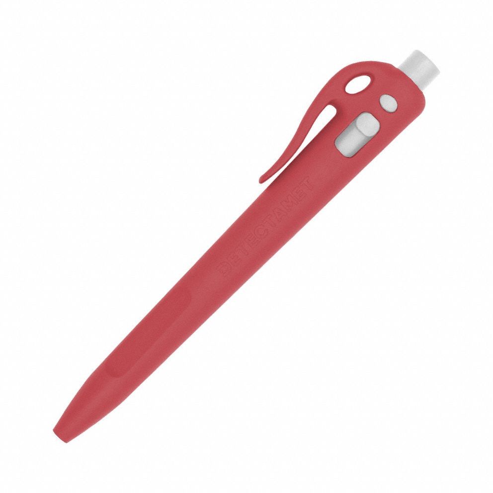 Pen: Elephant, 0.7 mm, Pocket Clip, Red, Black, Gel, Retractable, Polymer, 50 PK
