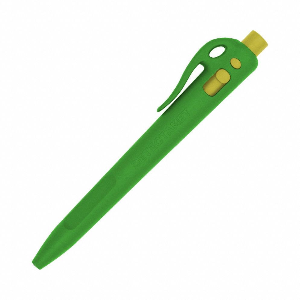 Pen: Elephant, 0.7 mm, Pocket Clip, Green, Blue, Ballpoint, Retractable, 50 PK