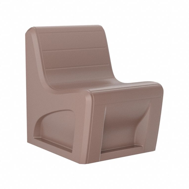 Sync Slim Chair with Door: Brown Seat Color, Polyethylene Seat Material, Freestanding