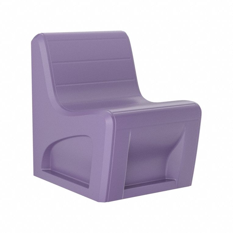 Sync Slim Chair with Door: Indigo Seat Color, Polyethylene Seat Material, Freestanding