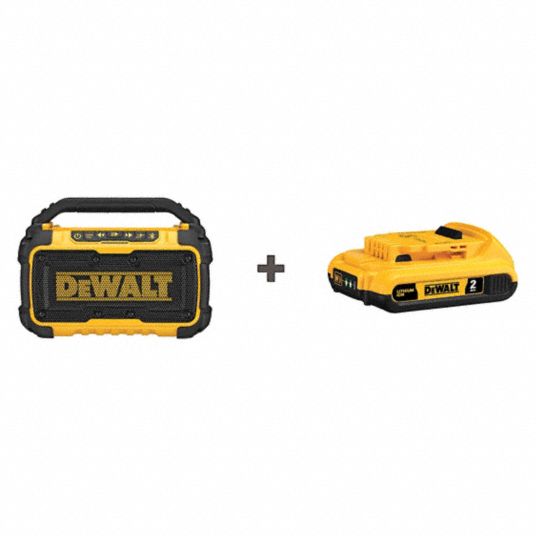 DEWALT 20V MAX Battery Included Jobsite Bluetooth Speaker