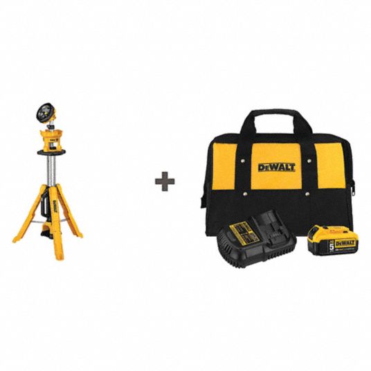 DEWALT Cordless Tripod Light 20V MAX Battery Included 3 000 lm Max. 3 Modes 88 in Max. Ht