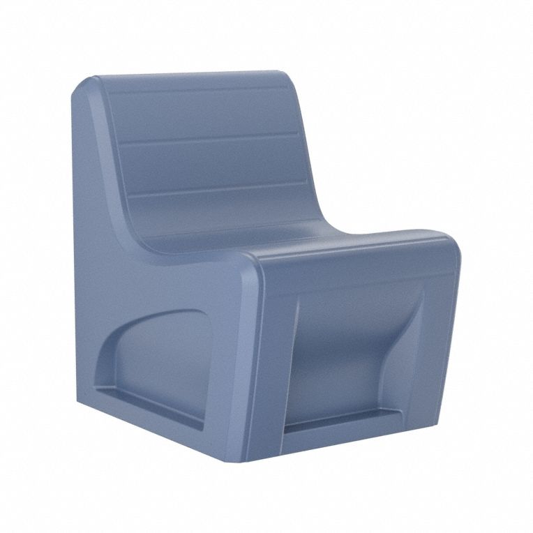 Sync Slim Chair with Door: Midnight Blue Seat Color, Polyethylene Seat Material, 1 Seats