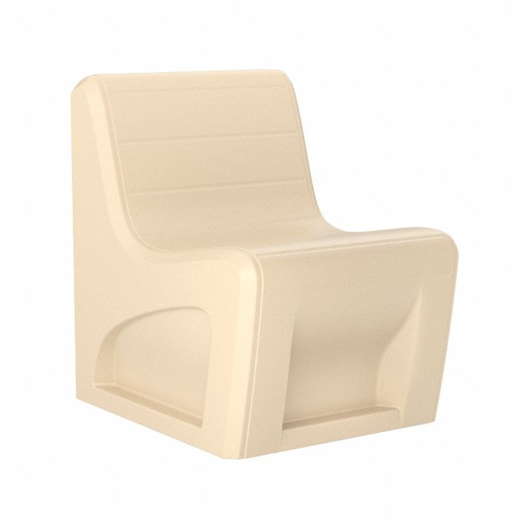 Sync Slim Chair with Door: Sand Seat Color, Polyethylene Seat Material, Freestanding