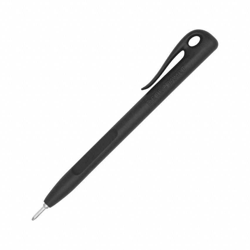 Pen: Elephant, 1 mm, Pocket Clip, Black, Black, Ballpoint, No Cap, Polymer, 50 PK