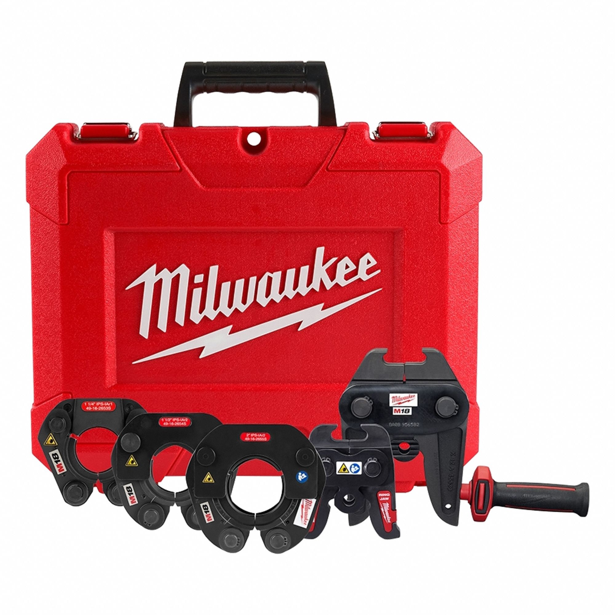 MILWAUKEE, 1-1/4 in - 2 in Pipe, Stainless Steel, Press Ring Kit ...