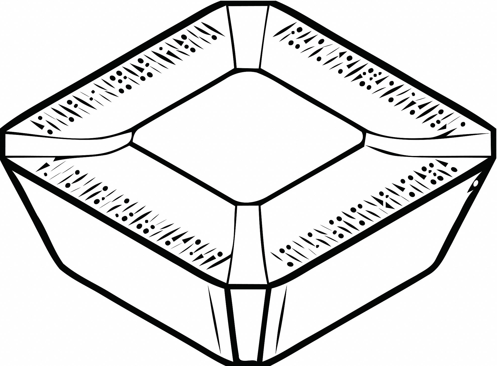 Square Milling Insert, 12.70mm, Carbide