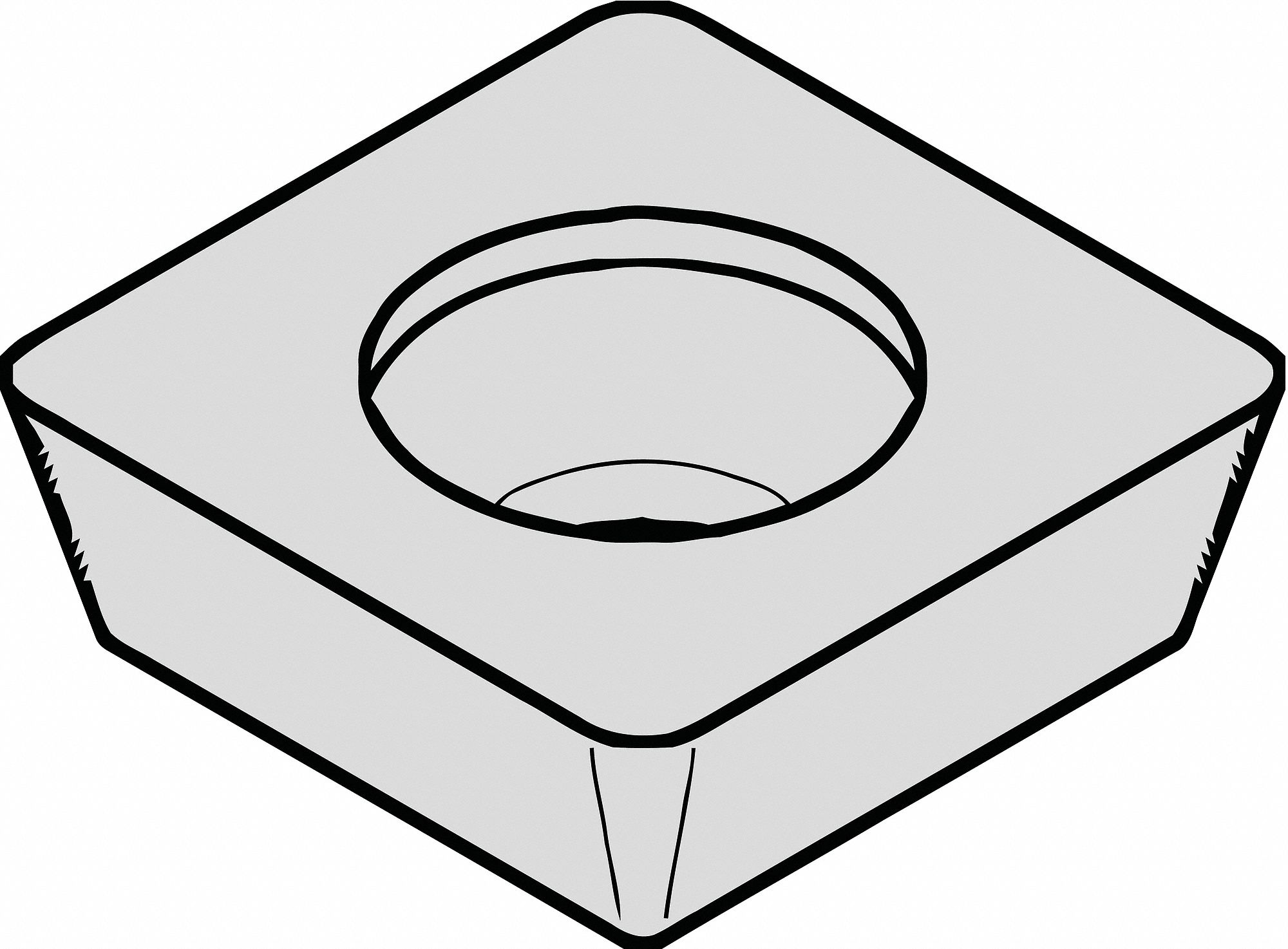 Triangle Turning Insert, TPUN, Carbide