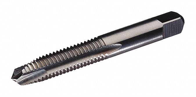 Spiral Point Tap: M1.6x0.35 Thread Size, 5/16 in Thread Lg, 41.40 mm Overall Lg, Plug
