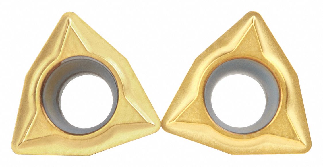 Insert: 3/8 in Inscribed Circle, Neutral, 5/32 in Thick, LF Chip-Breaker, 11° Clearance Angle