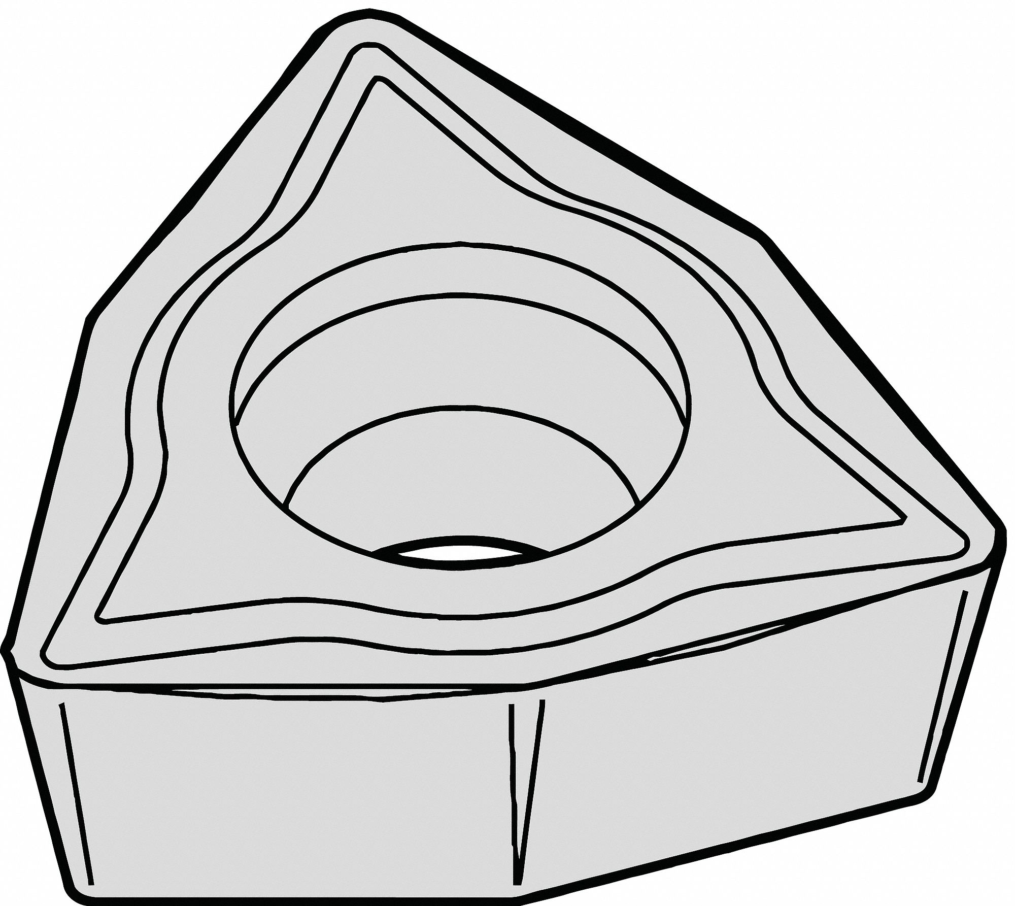Insert: 1/4 in Inscribed Circle, Neutral, 3/32 in Thick, LF Chip-Breaker, 11° Clearance Angle