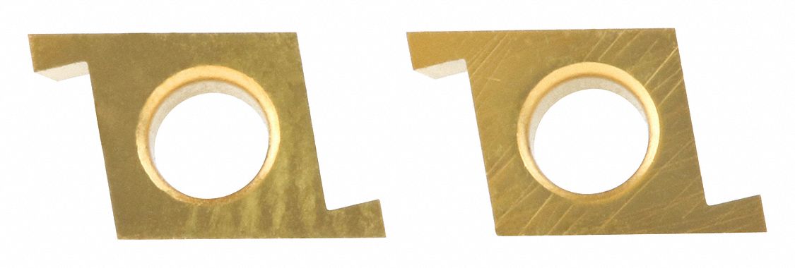 Parting and Grooving Insert: 5 Insert Size, Right Hand, 5 Seat Size, PVD, TiN