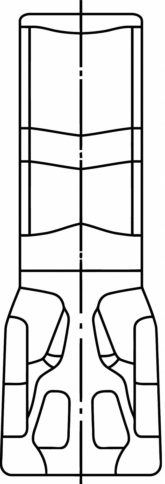 Parting and Grooving Insert: 3 Insert Size, Cast Iron/Steel, Left Hand, 3 Seat Size, CVD, TiN