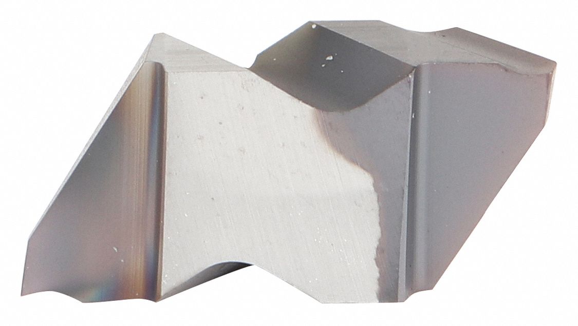 Parting and Grooving Insert: 2 Insert Size, Right Hand, 2 Seat Size, K Chip-Breaker, PVD