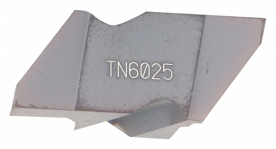 Parting and Grooving Insert: 2 Insert Size, Nickel/Stainless Steel/Steel/Titanium, Left Hand