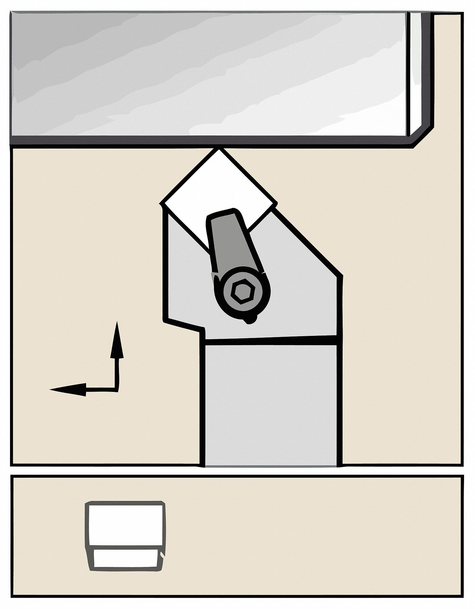Toolholder, ISO C Clamping