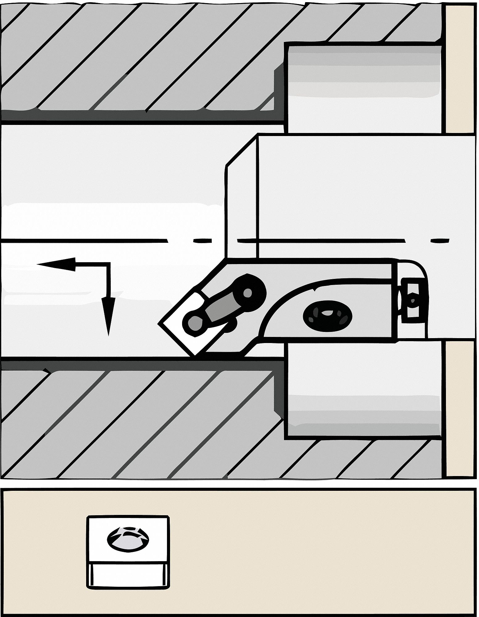 Cartridge, Kenloc KL Series, MSSNL10CA3, WG
