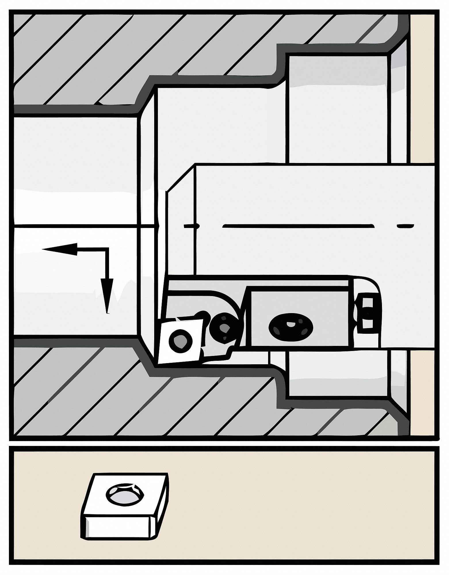 Cartridge, Kenloc KL Series, MTGNR12CA3, WG