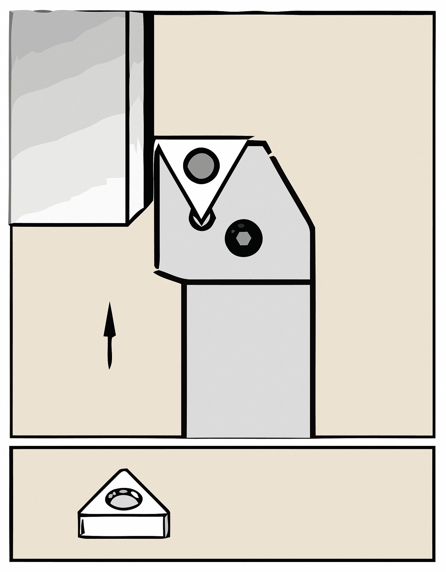 WIDIA, 2B Insert Size, Nickel/Stainless Steel/Steel/Titanium, Parting
