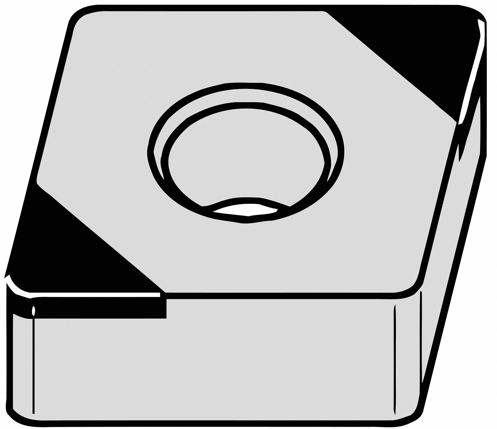 Milling Insert,  Parallelogram, 7.00mm