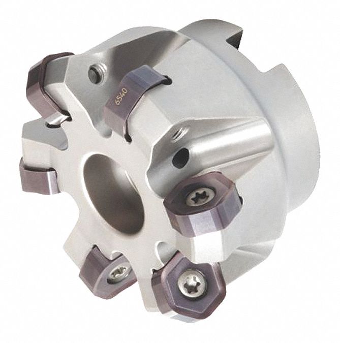 INDEXABLE FACE MILL, 84.9MM MAX CUTTING DIA, 1 IN ARBOUR DIA, 44.45MM OVERALL L, SCREW