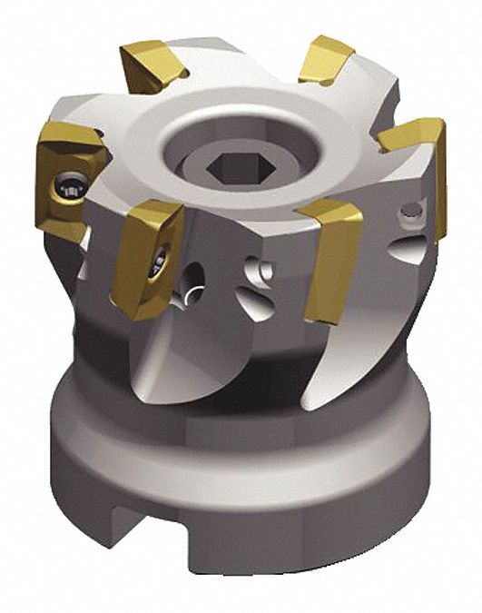 INDEXABLE FACE MILL, 2 IN MAX CUTTING DIAMETER, ¾ IN SHANK, 1.5750 IN L, SCREW