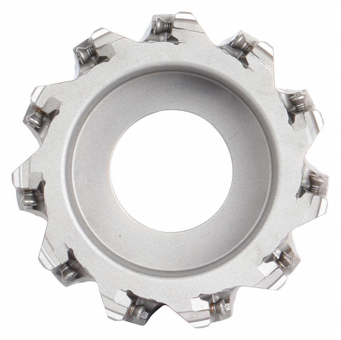 Indexable Face Mill: 1-1/2 in Arbor Dia., 2 in Overall Lg, Screw, XNGU SRMM Insert, Right Hand