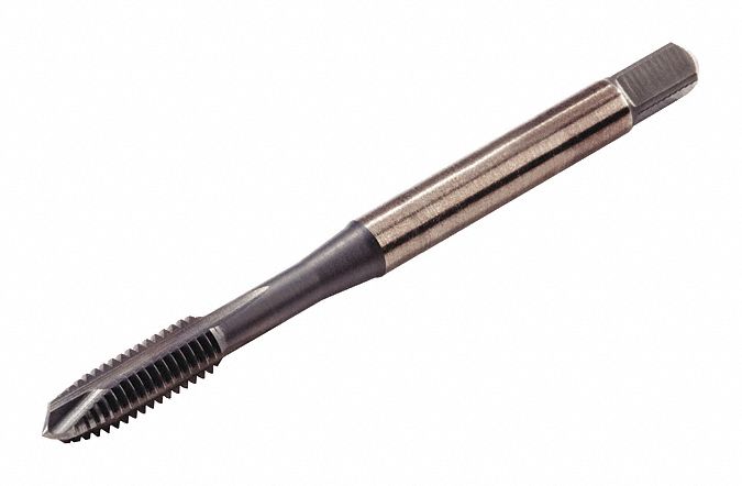 Spiral Point Tap: 5/16"-24 Thread Size, 11/16 in Thread Lg, 2 11/16 in Overall Lg, Plug