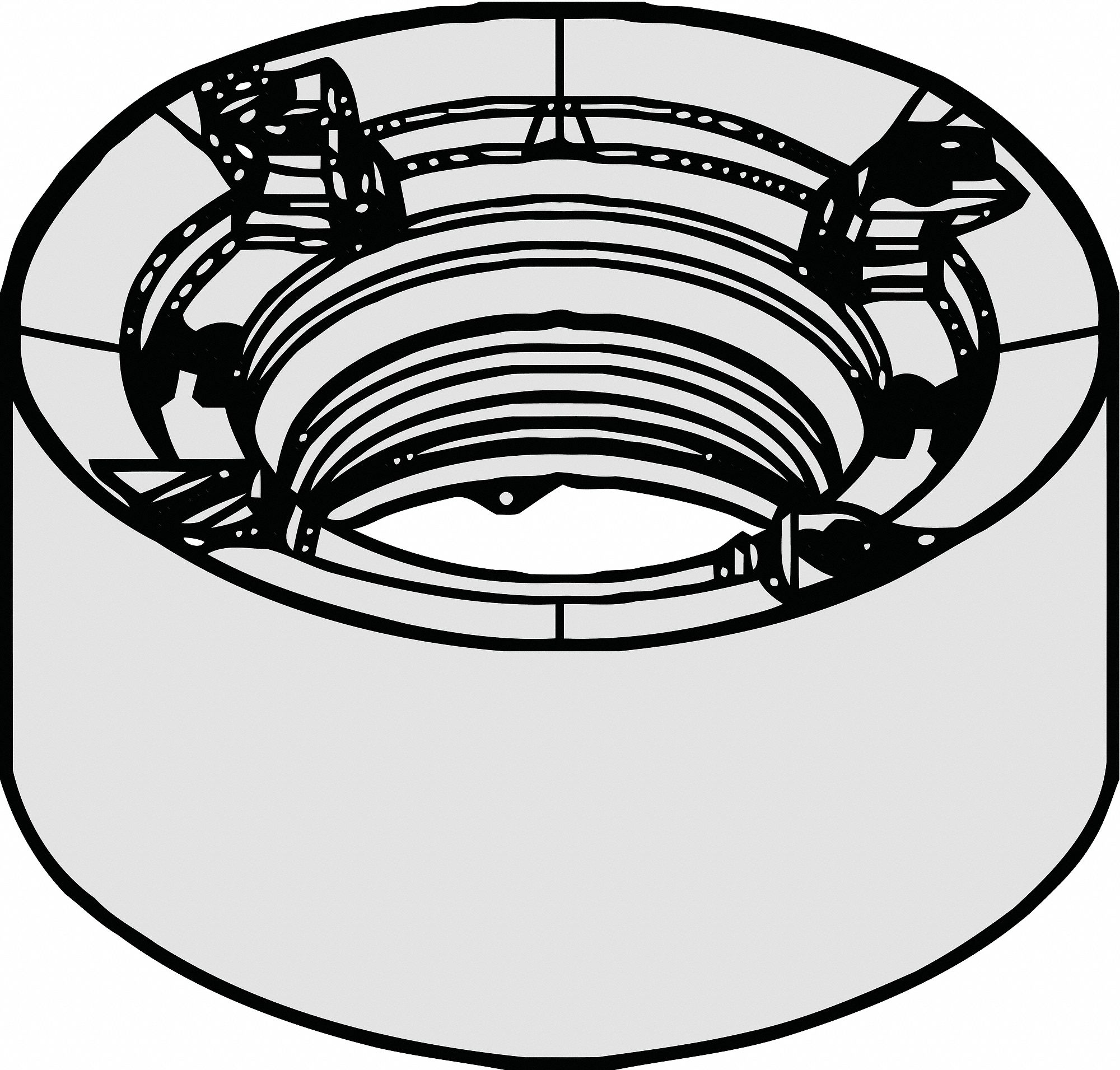 Round Milling Insert, 10.00mm, Carbide