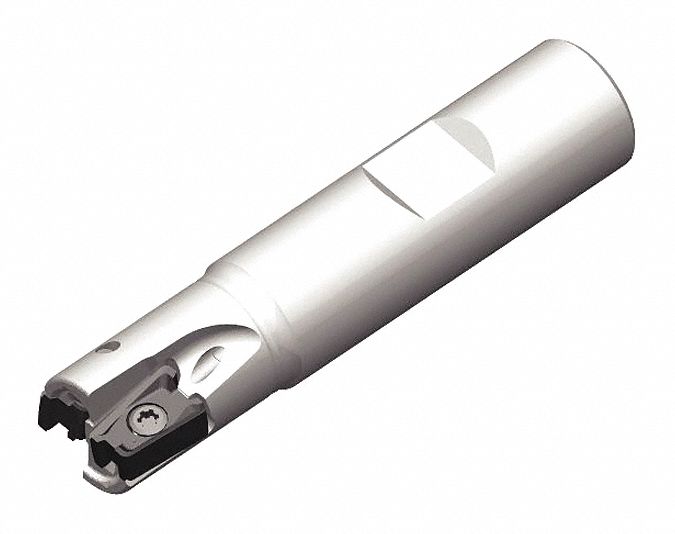 INDEXABLE SQUARE SHOULDER END MILL, 1 IN MAX CUTTING DIA, WELDON FLAT, 1 IN SHANK