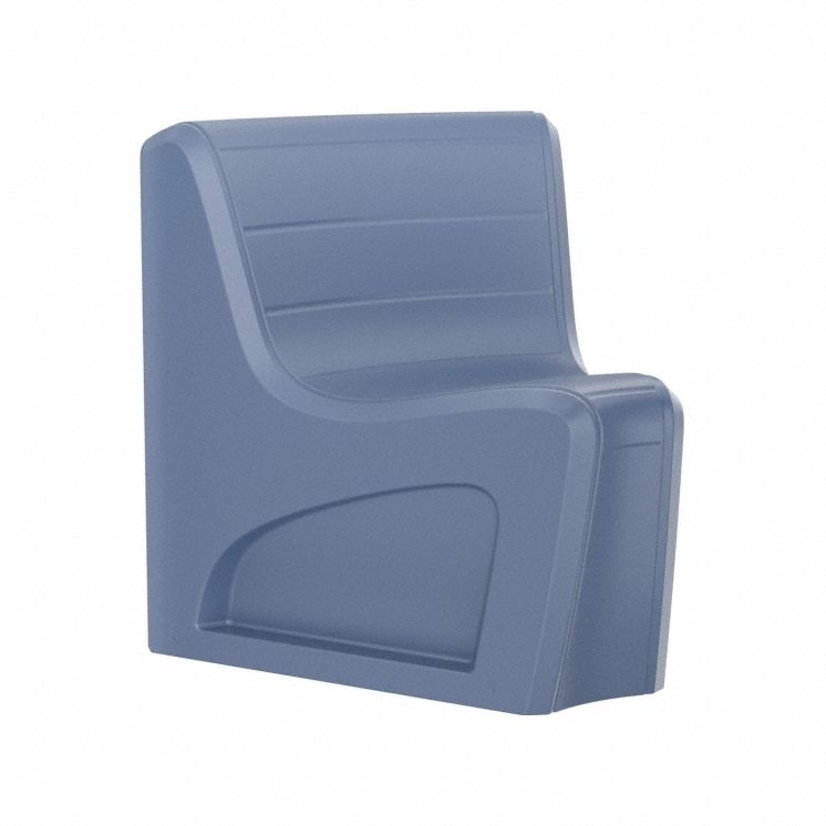 Sync Wedge Chair with Door: Midnight Blue Seat Color, Polyethylene Seat Material, 1 Seats
