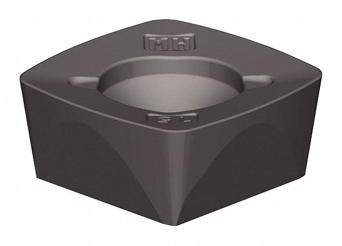 Square Milling Insert: 1/2 in Inscribed Circle, 1.50mm Corner Radius, 0.2188 in Thick