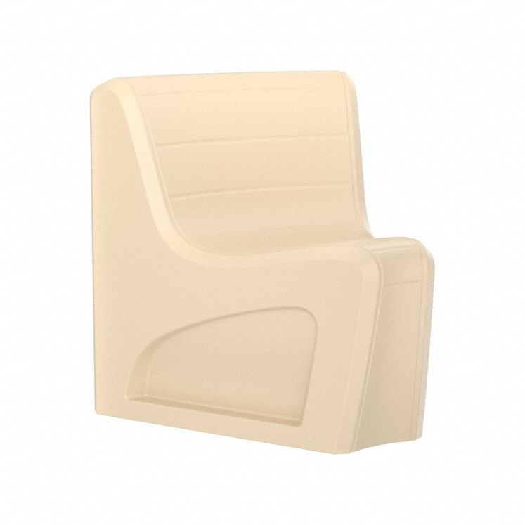Sync Wedge Chair with Door: Sand Seat Color, Polyethylene Seat Material, Freestanding
