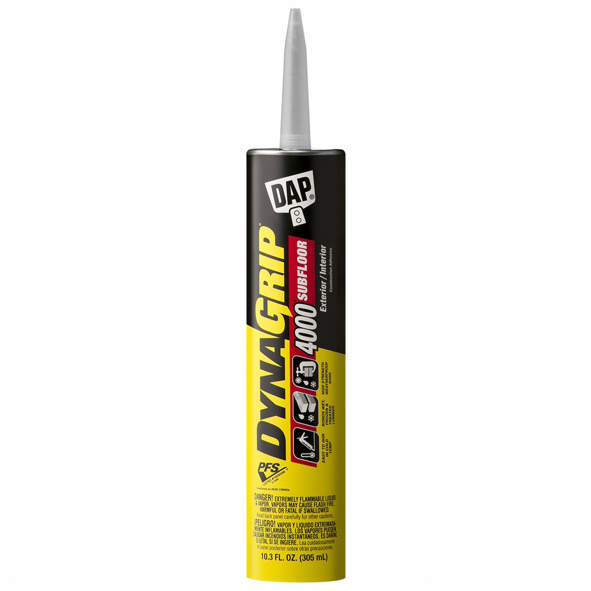 DAP, 4000 Subfloor, 10.3 Fl Oz, Construction Adhesive - 2KVJ7|27517 ...