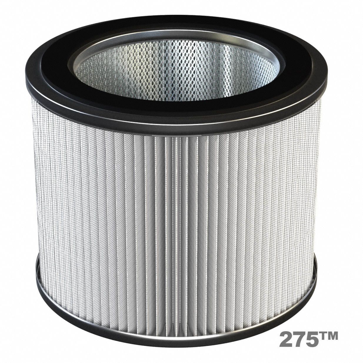 Filter: Polyester, 9.62 in Overall Ht, 8 in Inside Dia, 11 3/4 in Outside Dia, 275