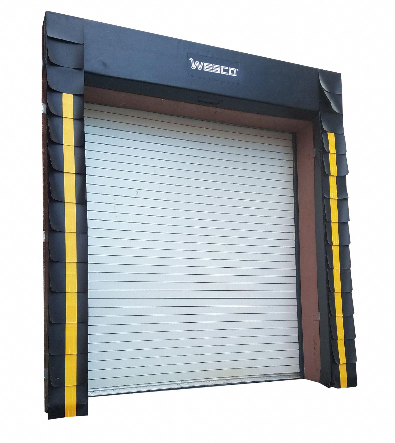 Dock Seal with Wear Pleats: Dock Seal, 10 ft to 10 ft, 8 ft to 8 ft, 7/8 ft Projection Dp, Wood