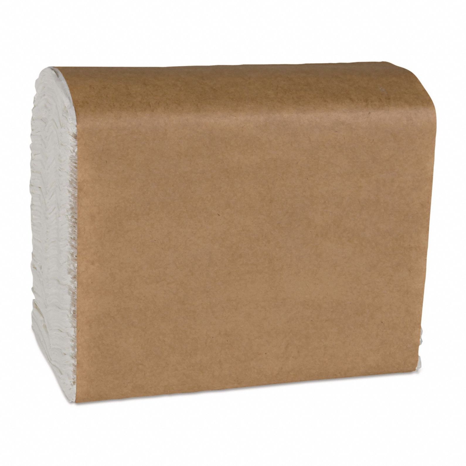 Disposable Dispenser Napkin: 1 Ply, 6 3/4 in x 3 1/2 in, White, Plain, Tall-Fold, 10, 000 PK