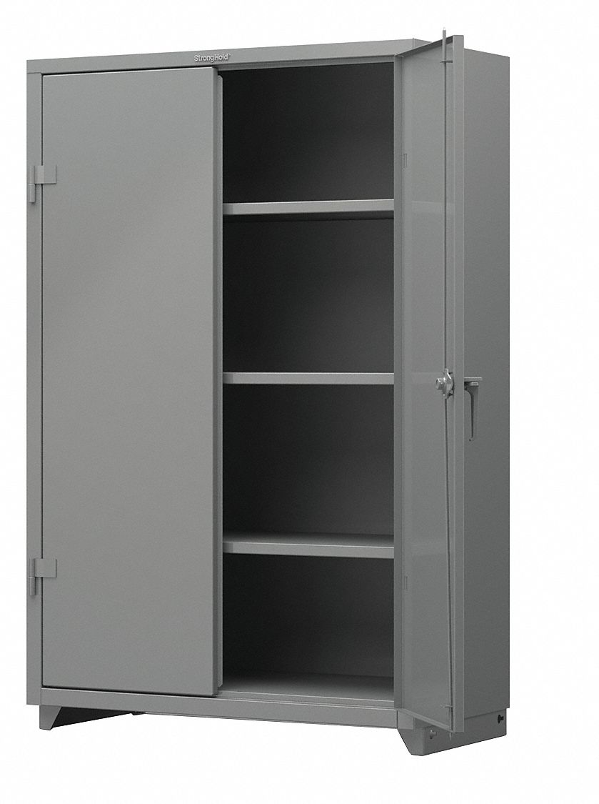 STRONG HOLD, 48 in x 24 in x 75 in, Swing Handle & Padlock Hasp