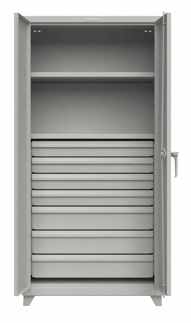 STRONG HOLD, 36 in x 24 in x 75 in, Swing Handle & Padlock Hasp