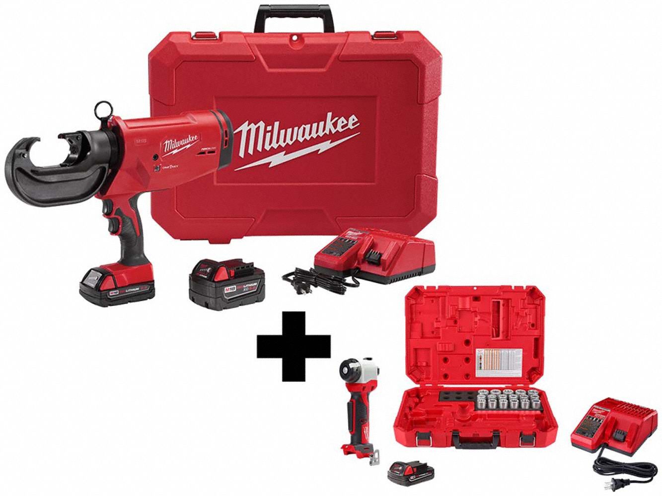 M18 750 MCM Crimper Kit + Cable Stripper