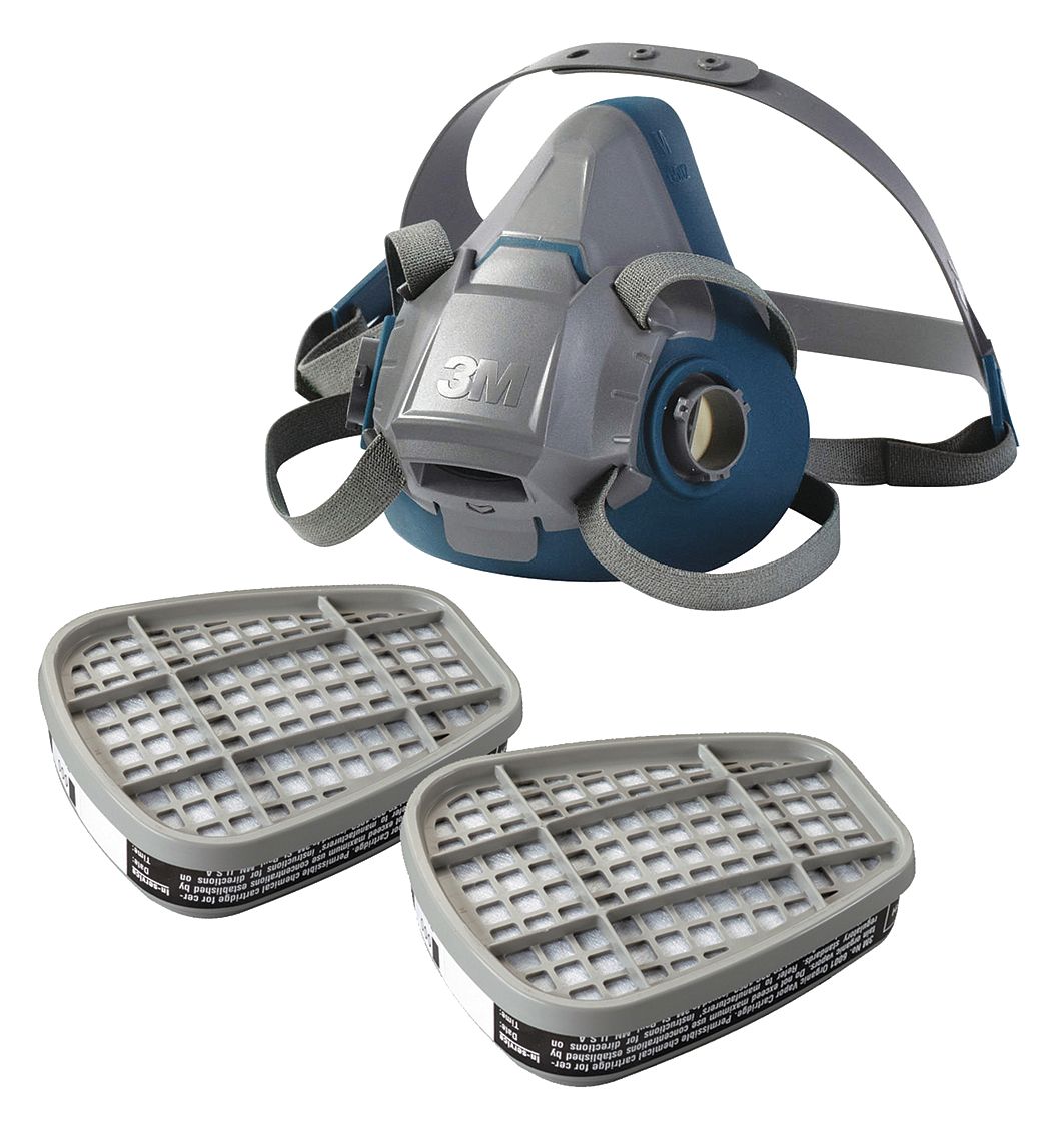 Hlf Msk Resp 6501, S, Chem Cart, OV, PK2