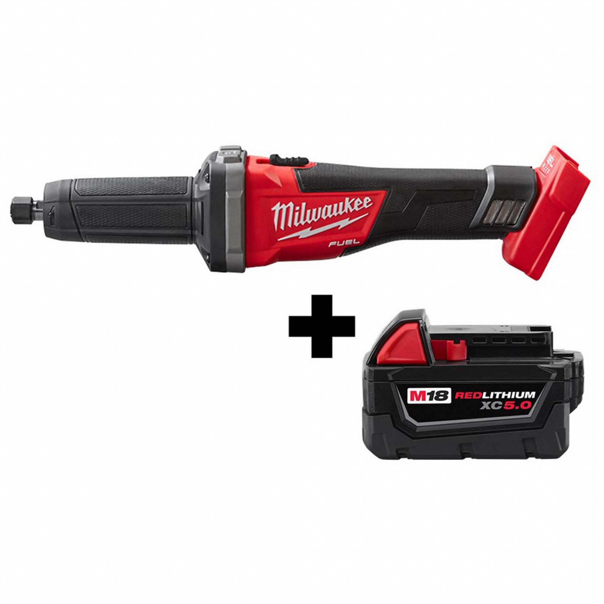 MILWAUKEE M18 Fuel 1/4" Die Grinder, 5.0AH Battery 383CF4278420 48