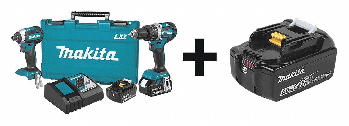 Cordless Combination Kit, 2 Tools, 18V DC