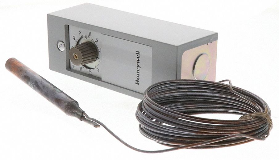 LINE VOLT MECHANICAL THERMOSTAT, 0 °  TO 100 ° F, STEEL, ADJUSTABLE, 3 °  TO 10 ° F, 120 TO 240V AC